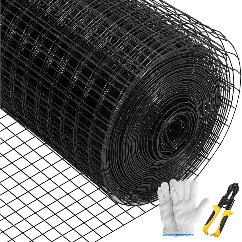 VEVOR Hardware Cloth,Galvanized Steel Vinyl Coated Chicken Wire Fencing,for Garden Fencing & Pet Enclosures - 48" x 50' size - 48" x 50' size