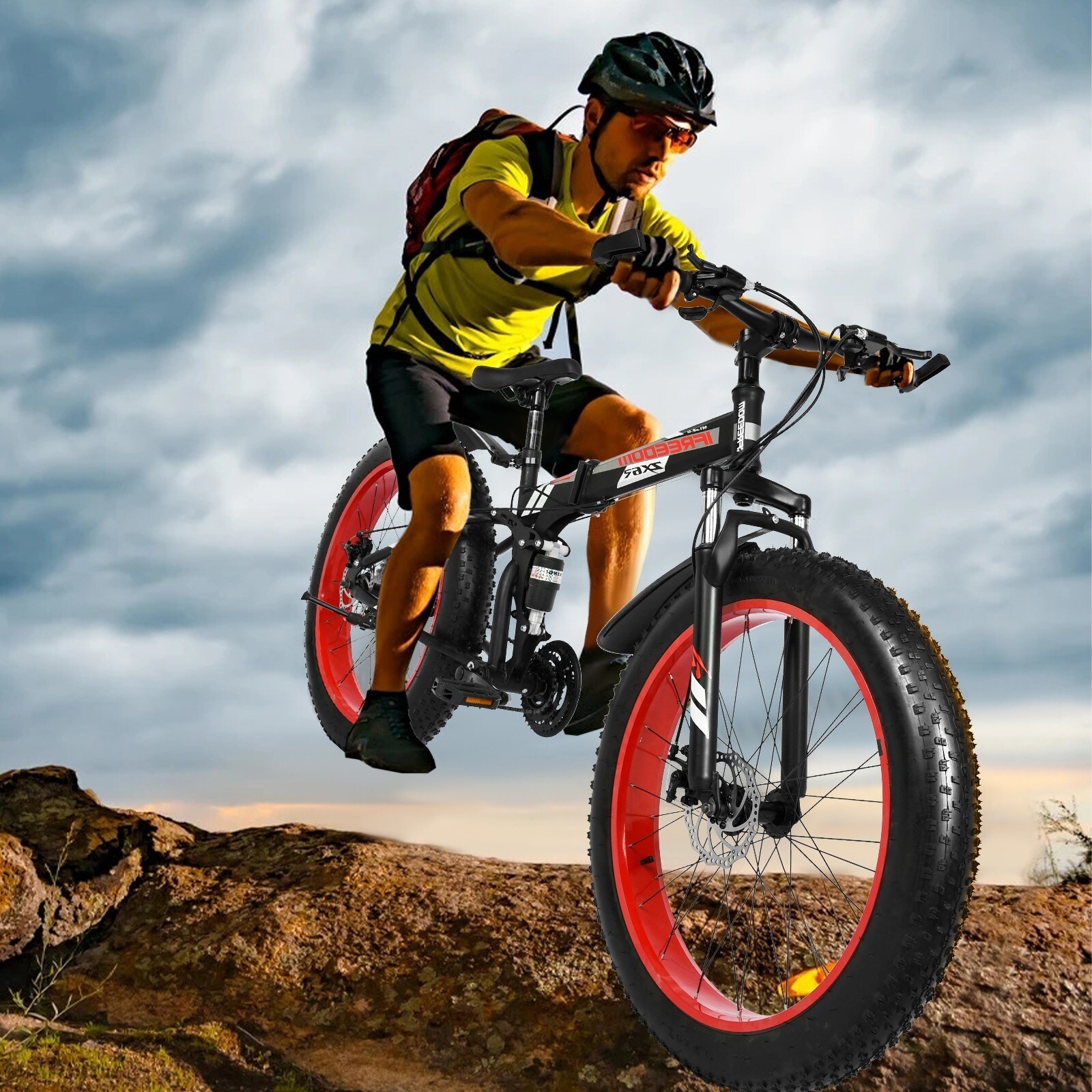 Fat Tire Mens Mountain Bike With 17 Inch Medium High Tensile Frame Bed Bath Beyond 36393975