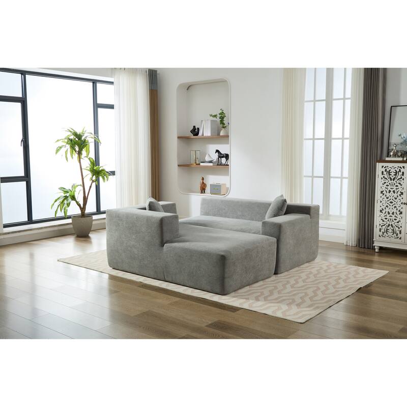 Homey Relaxation Sectional Sofa With Storage Space For Living Room
