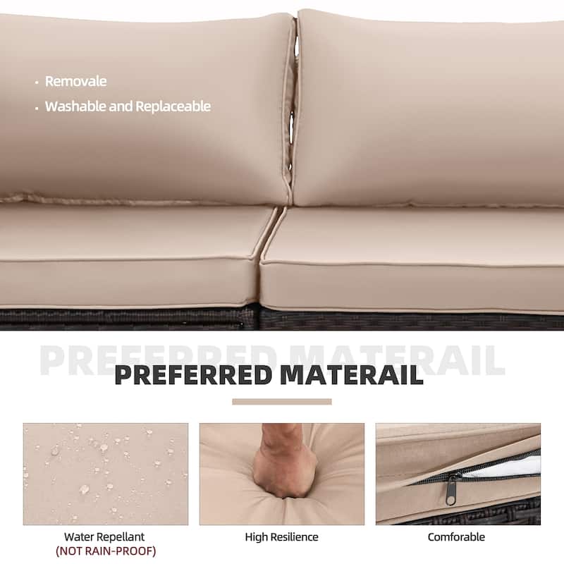 12-Person Patio Conversation Set with Fire Pit Table, All-Weather Wicker Outdoor Furniture