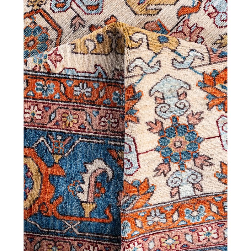 Serapi One-of-a-Kind Hand-Knotted Area Rug - Ivory - 8' 9" x 12' 1"