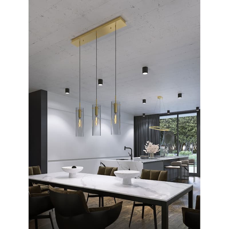 AFX VSAP05MBLNR3 Vista 3 Light 36" Wide Multi Light Pendant