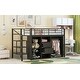 preview thumbnail 13 of 17, Metal Loft Bed with Drawers & Storage Staircase