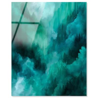 Textured Teal II Acrylic by Art Remedy, Ready to Hang
