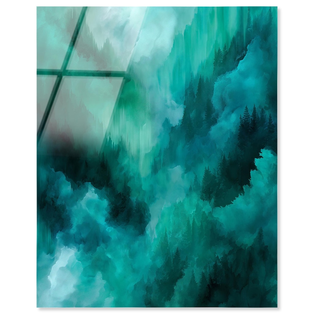 Textured Teal II Acrylic by Art Remedy, Ready to Hang