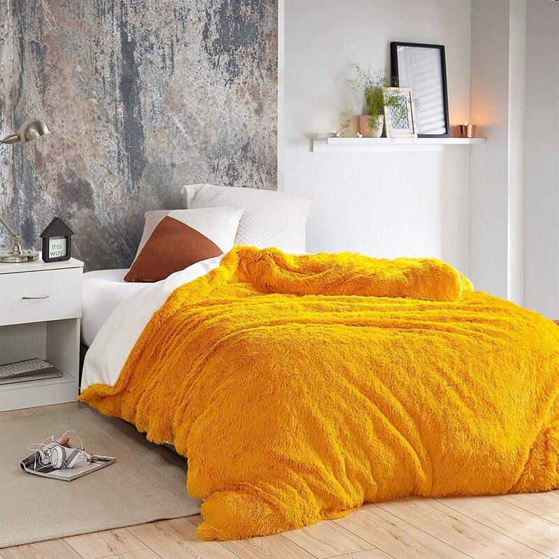 Are You Kidding? - Coma Inducer Duvet Cover - Citrus/White