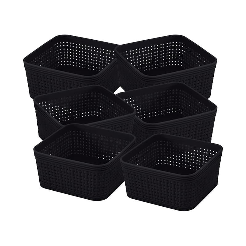 Simplify 6 Pack Organizing Set - 5"x 5"x 2.5" - Black