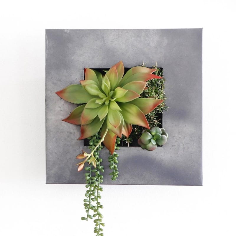 Carson Carrington Tasback Galvanized Steel/ Zinc Succulent Planter