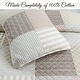preview thumbnail 2 of 4, Cozy Line Stripe Checker Patchwork Cotton Reversible 3 Piece Quilt Bedding Set