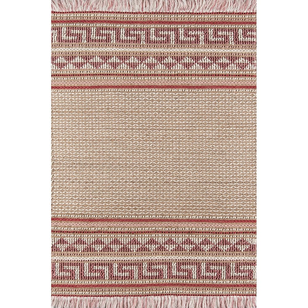 Momeni Esme Wool and Cotton Hand Made Pink Area Rug