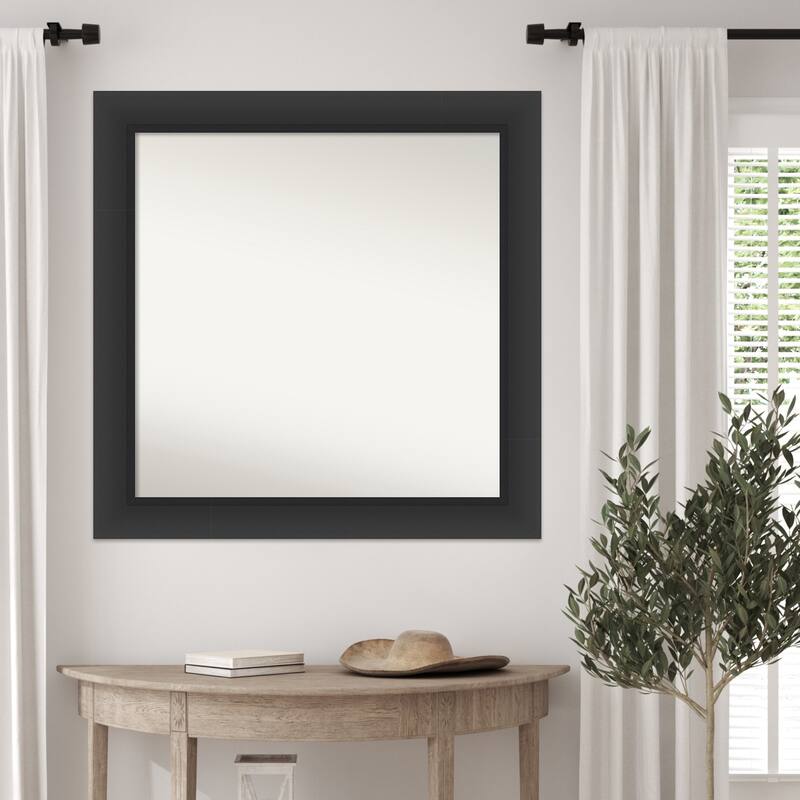 Sloped Non-Beveled Framed Wall Mirror