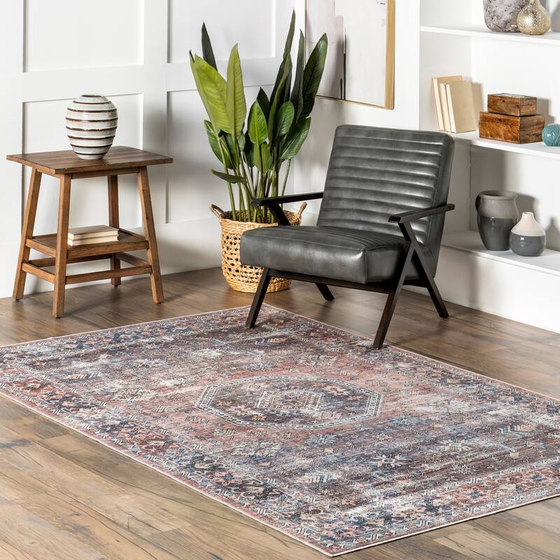 Nuloom Darby Persian SplashGuard Machine Washable Area Rug