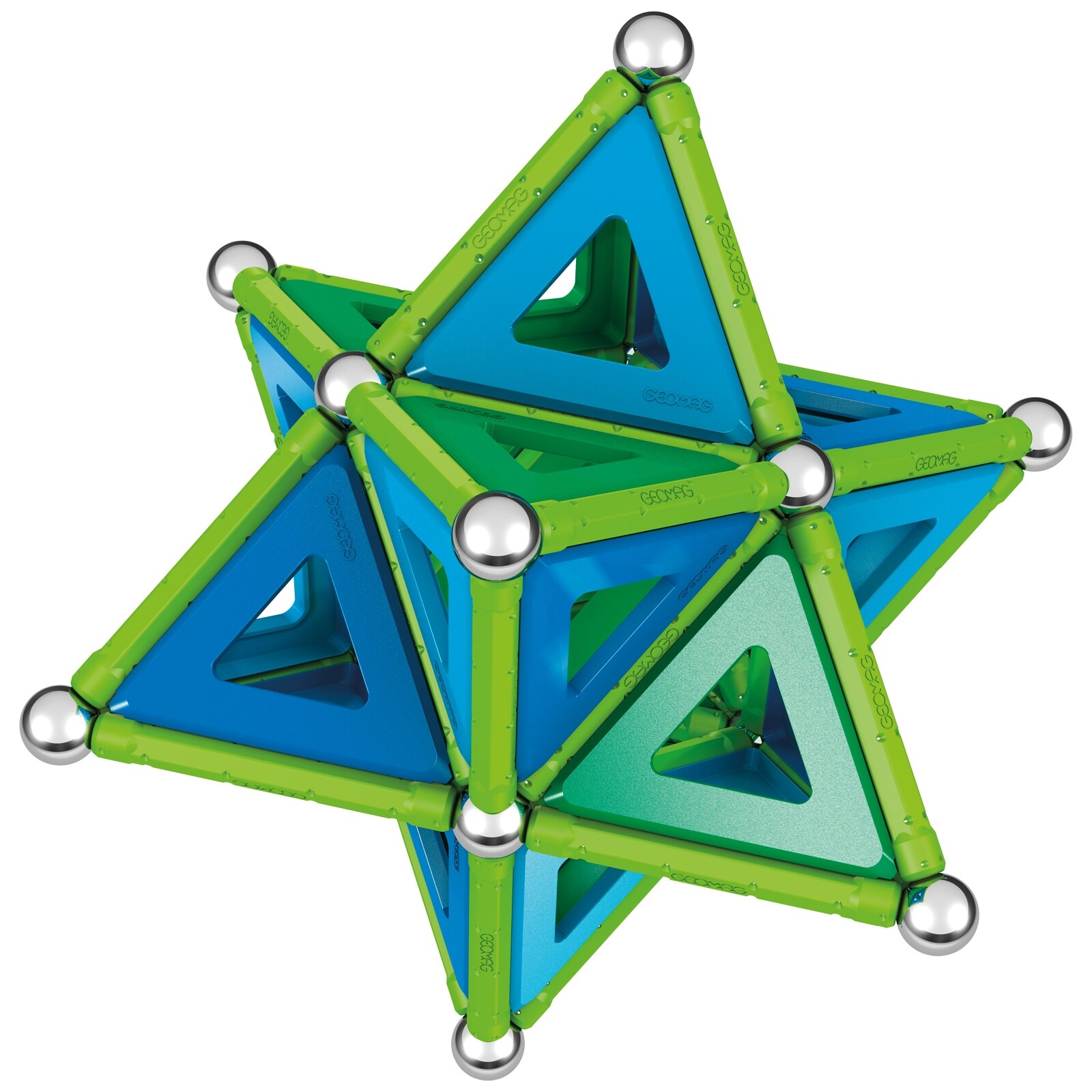 Geomag Classic Panels Magnetic Building Set, Green Line Color, 114
