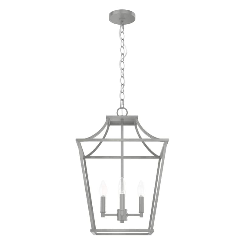Hunter 15" Laurel Ridge 4-Light Lantern Pendant - Kitchen Island, Dining Room, Entry - Candle, Modern Farmhouse, Industrial