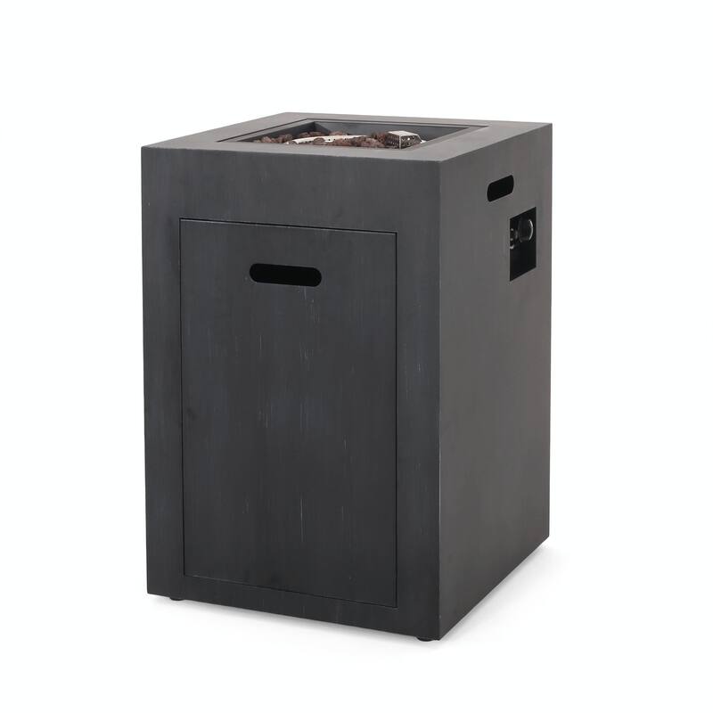 19.5" Outdoor Propane Fire Pit, 30,000 BTU, Tank Inside
