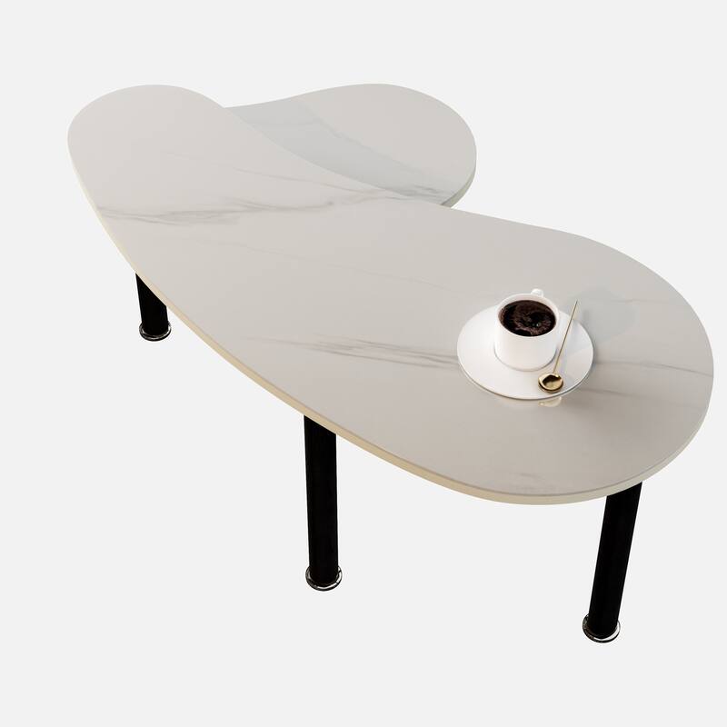 GDFStudio - Eulalia 360 Degree Rotating Nesting Coffee Table Set with Solid Rubberwood Legs