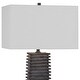 preview thumbnail 3 of 4, Uttermost Sanderson Metallic Charcoal Table Lamp