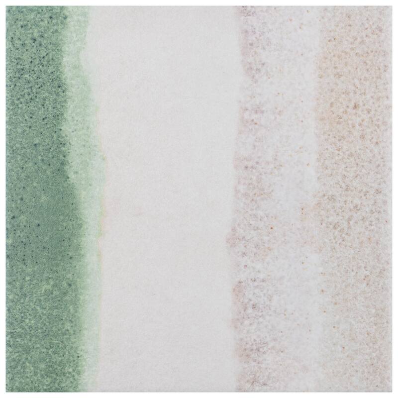 Merola Tile Matter Canvas Bone Green 6" x 6" Porcelain Floor and Wall Tile - Case (25 Tiles)