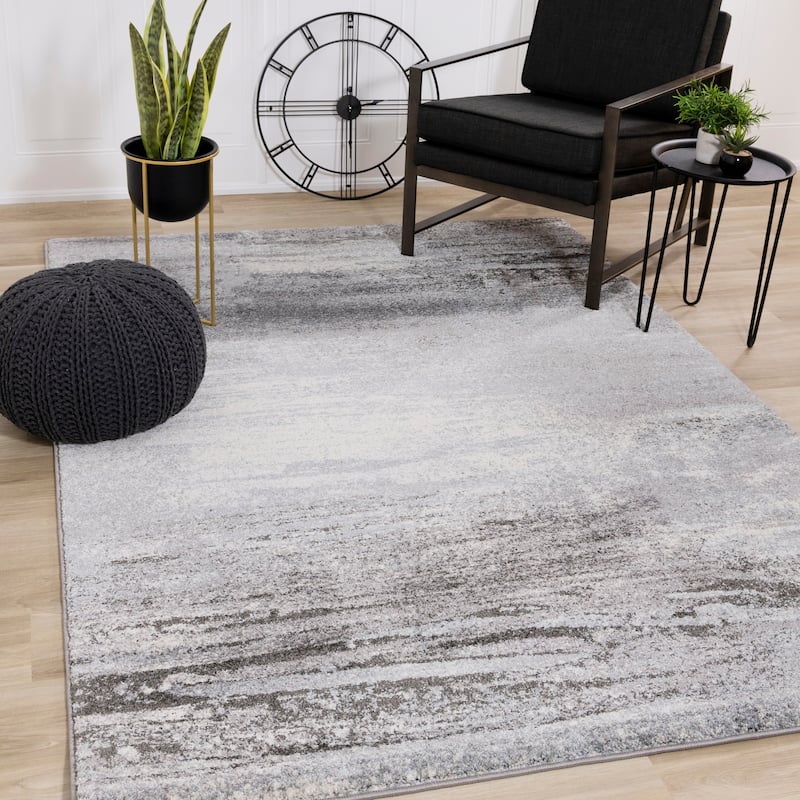 Brookfield Collection - Blue Blend Rug - 6'7" x 9'6"