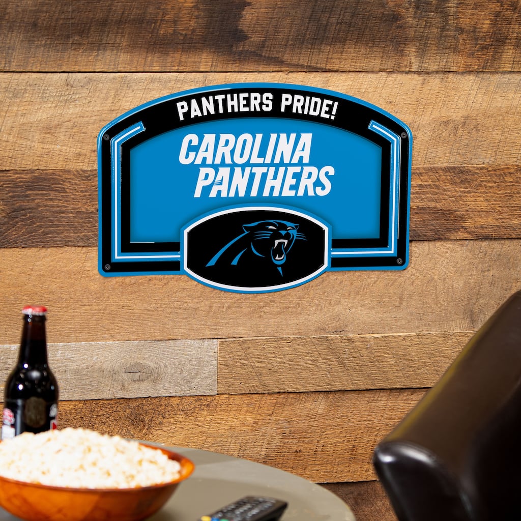 Carolina Panthers Embossed Steel Wall Sign, 11" x 17"