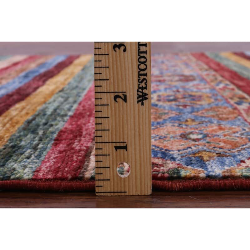 Golden Nile Khorjin Persian Gabbeh Hand Knotted Wool Rug - 2' 10" X 4' 3"