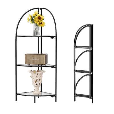 Metal Corner Plant Stand - 14.2"D x 13.8"W x 43.3"H