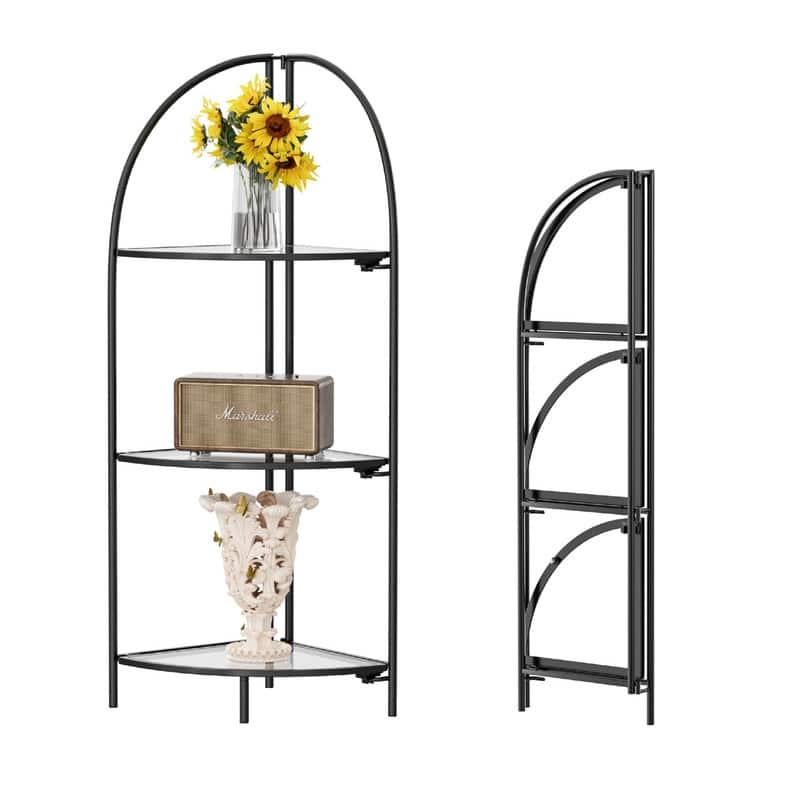Metal Corner Plant Stand - 14.2"D x 13.8"W x 43.3"H