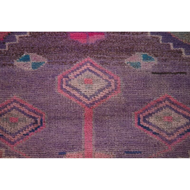 Over-Dyed Bakhtiari Persian Vintage Area Rug Hand-Knotted Wool Carpet - 6'2"x 9'5"