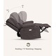 preview thumbnail 17 of 73, Oversized power recliner with heat, massage, 360 degrees swivel, and cup holder.