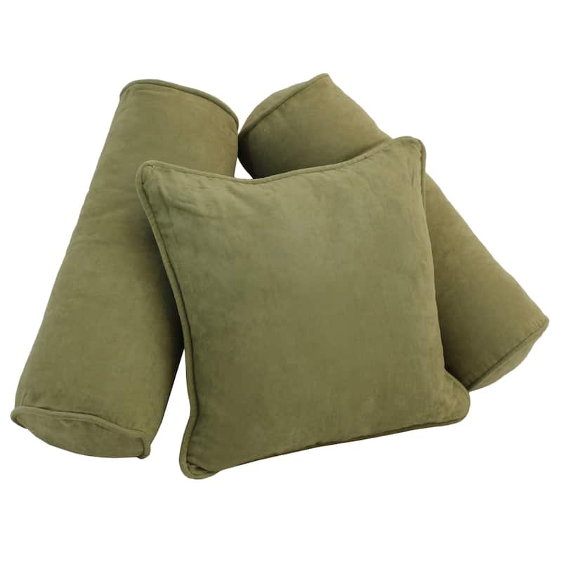 Blazing Needles Microsuede Pillow Package (Set of 3) - Sage
