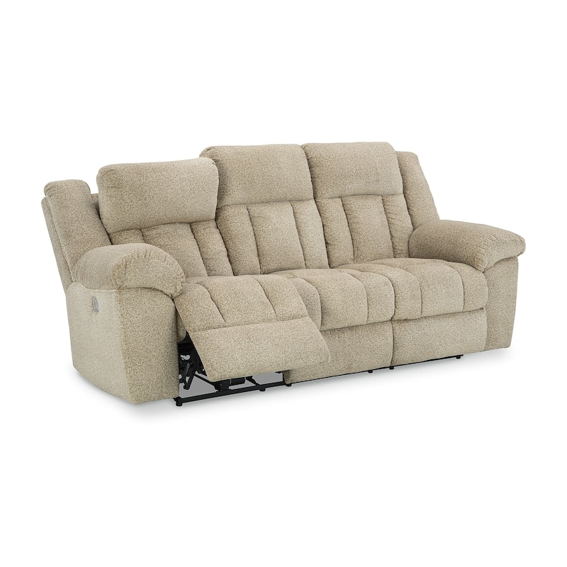 Signature Design by Ashley Tip-Off Power Reclining Sofa - 91"W x 42"D x 45"H
