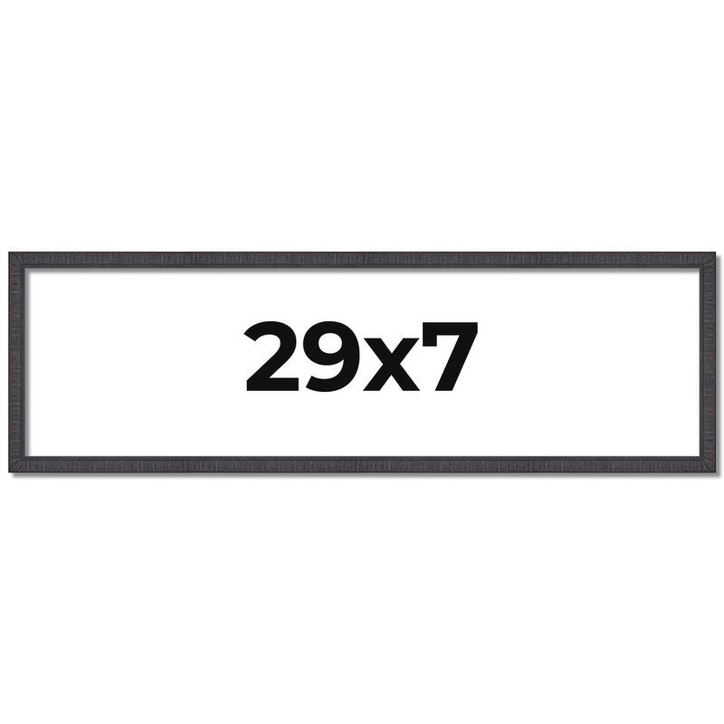 29x7 Frame Brown Solid Wood Picture Frame - Complete Modern Photo