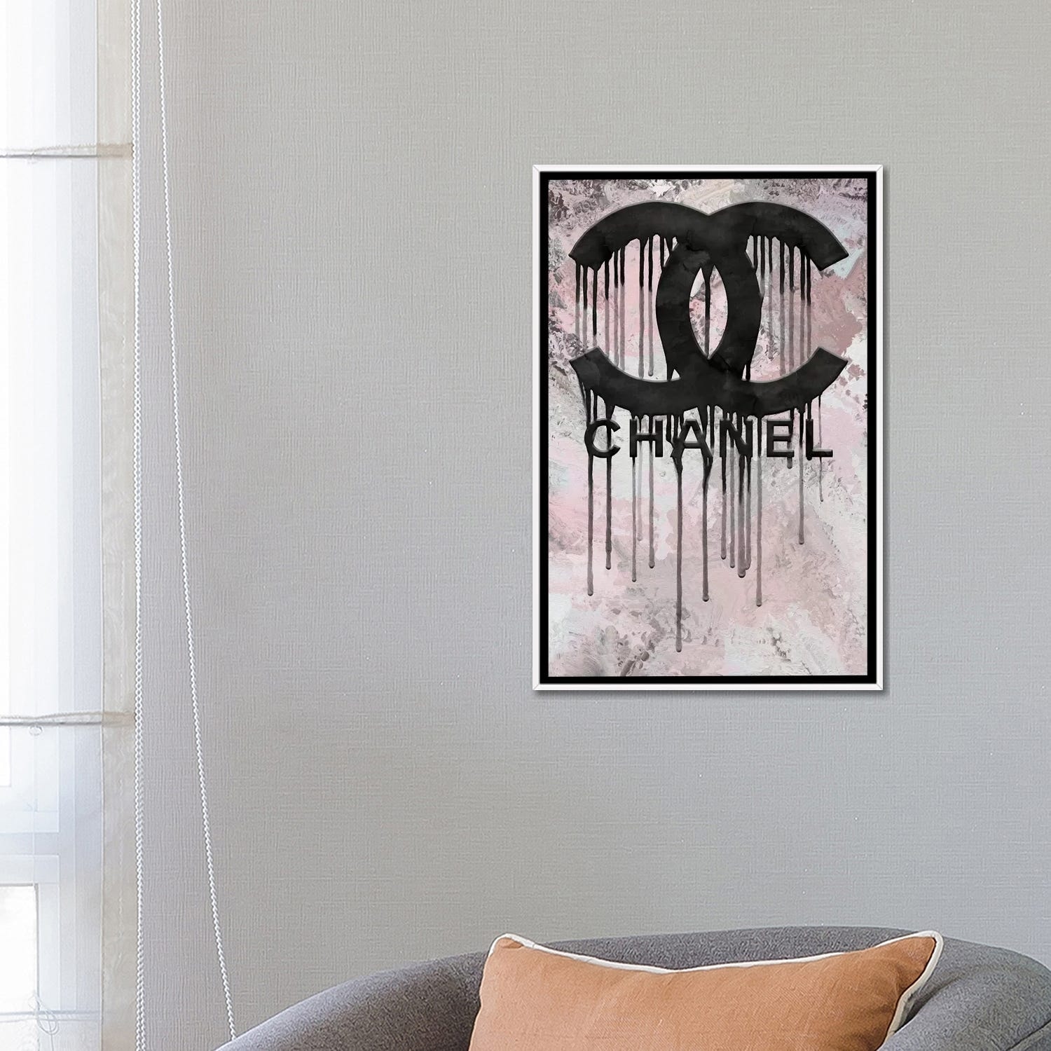 Grunged and Dripping LV Canvas Print Wall Art by Pomaikai Barron