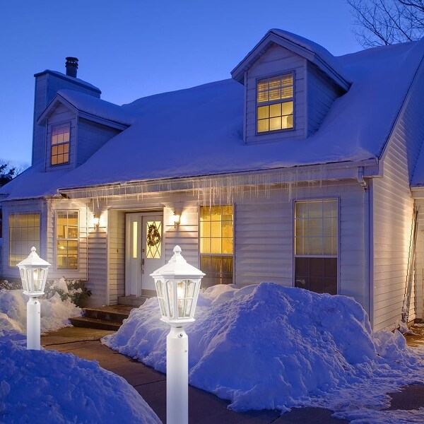 Outdoor 1 Light 17.5 H Post Light with Pier Mount Base Pack 1 or 2 On Sale Bed Bath Beyond 35547466