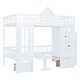 preview thumbnail 9 of 18, Full-Over-Full Solid Wood Bunk Bed Kids Bed with Changeable Table, Bunk Bed Turn into Upper Bed and Down Desk