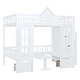 preview thumbnail 9 of 38, Impression & Beautiful Full-Over-Full Bunk Bed with Changeable Table, Bunk Bed