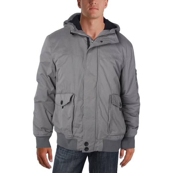Shop Bench Mens Bomber Jacket Hooded Long Sleeves Xl Free