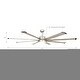 preview thumbnail 6 of 11, 72" Larger Aluminum 8-Blade LED Ceiling Fan with Remote