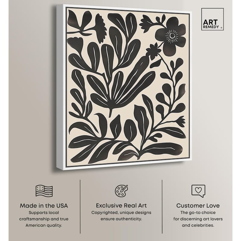 Ebony Eden Essence II Canvas by Art Remedy