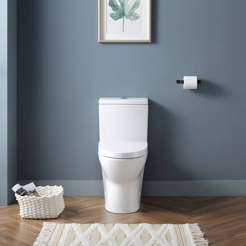 Beverly 2-Piece 1.1/1.6 GPF Dual Flush Elongated Toilet in White, Seat Included