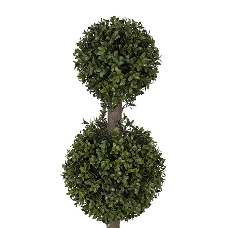 Faux 2ft Double Ball Topiary in Planter