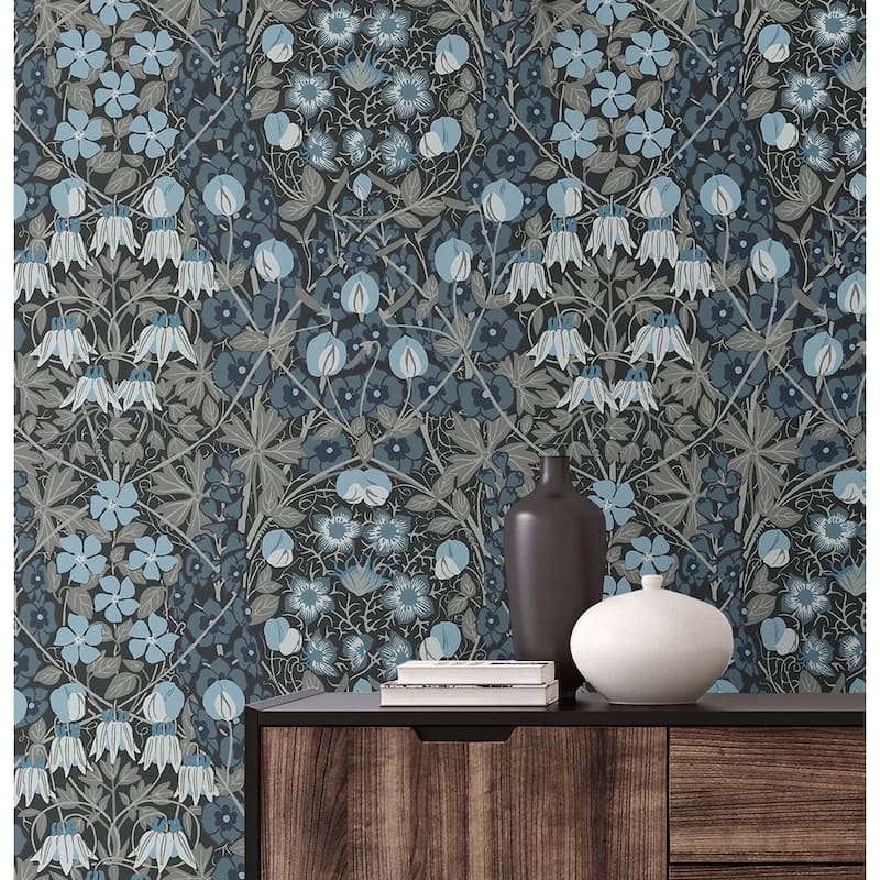 NextWall Tulip Garden Peel and Stick Wallpaper