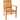 Sunnydaze Teak Wood Stackable Outdoor Patio Dining Chair