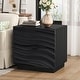 preview thumbnail 92 of 116, Wood NightStand with Metal Handle