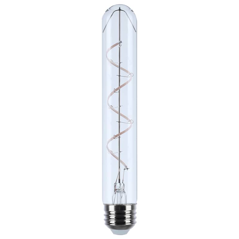 6 Watt T9 LED Reminiscent Flex Gray Coil Filament E26 3000K 120V - Clear - Clear
