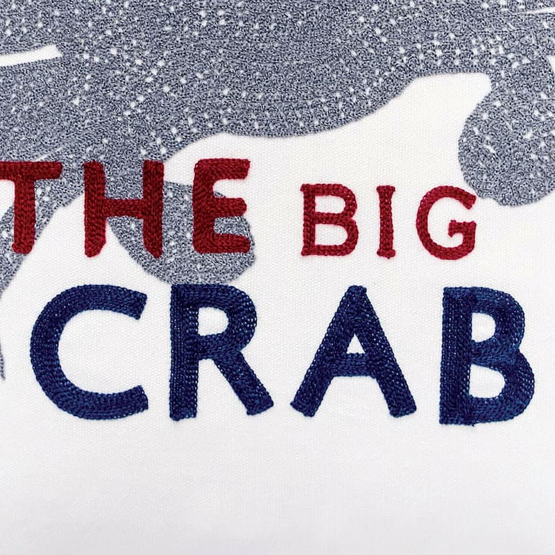 Stubblefield Coastal White and Grey Crab Accent Pillows (Set of 2) by Porch & Den