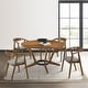preview thumbnail 24 of 90, Set of 2/4/6 - Santana Mid-Century Modern Upholstered Wood Dining Chairs Set of 4 - Gray and Walnut