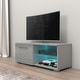 preview thumbnail 23 of 26, Moon Matte Gloss TV Stand with 16 Color LED Lights