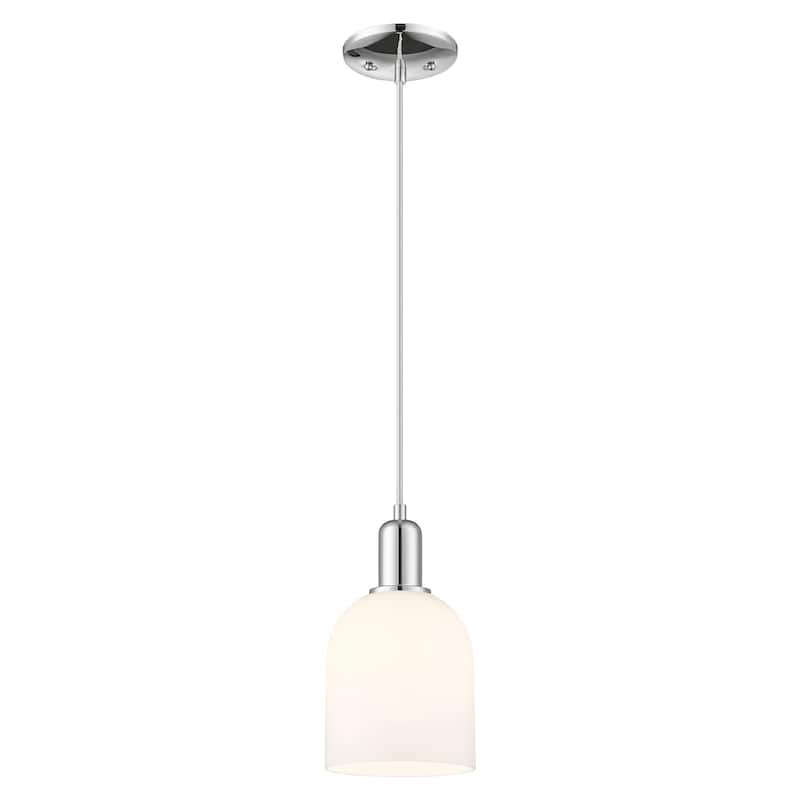 Innovations Lighting Endless Possibilities Arcadia - Bella - 1 Light 6" Cord Hung Mini Pendant - Polished Chrome/White