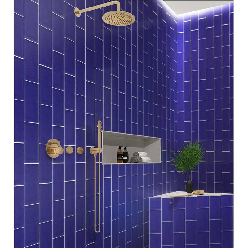 Apollo tile 3" x 6" Colorway Matte Cobalt Blue Glass Tile (5 sq ft/case) - 40 Pack